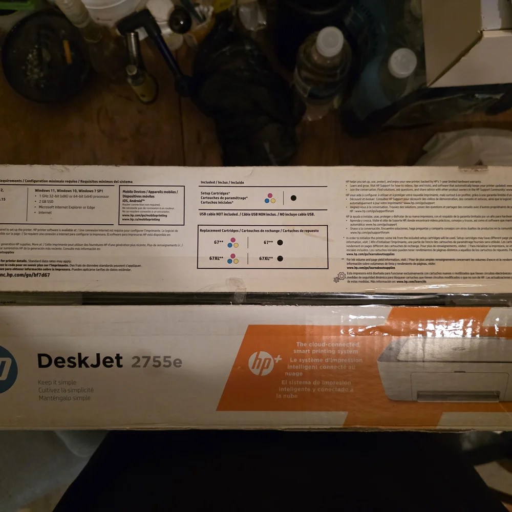 HP DeskJet 2755e Printer Box